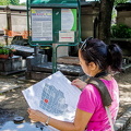 Me, checking out the Pere Lachaise map